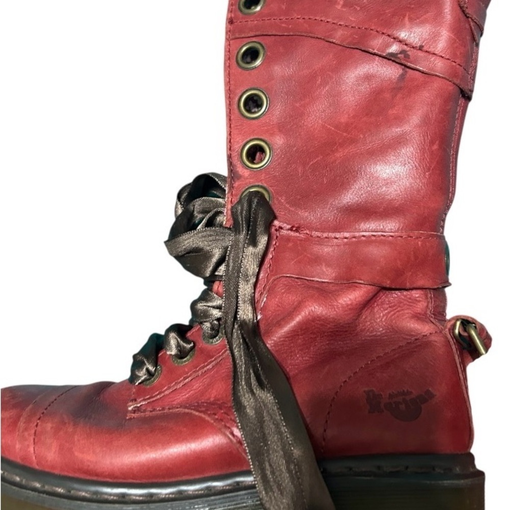 Dr. Martens, Triumphant Boots with Floral Fold-Over - Picture 4 of 12